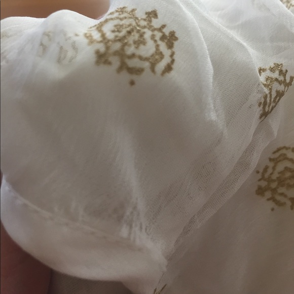 Lucky Brand gold and cream sleeveless hi/low dress - Picture 7 of 7